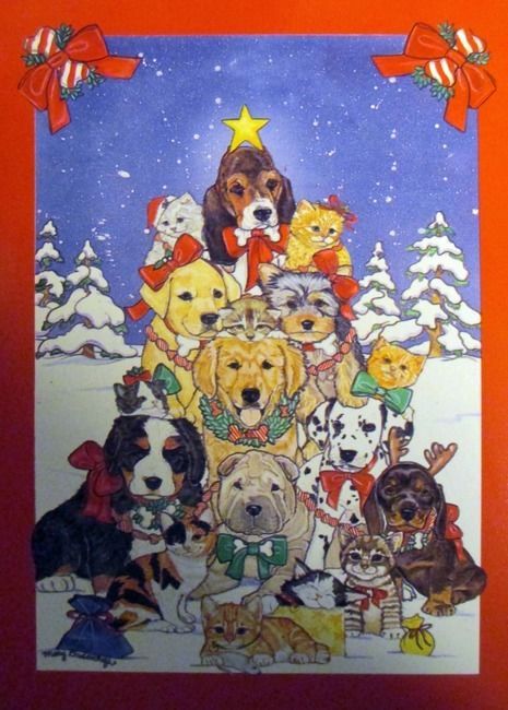 Dogs In Snow House Flag,  #F3XB12003L