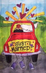 Just Married House Flag, #9945FL