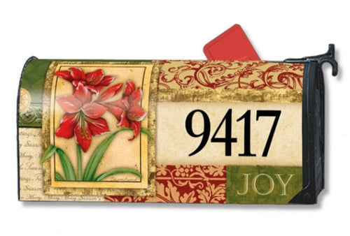 Amaryllis Tapestry Standard Size Mailbox Cover, #3924