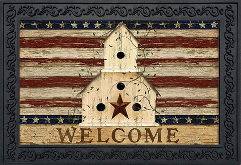 Americana Welcome Doormat, #D00118