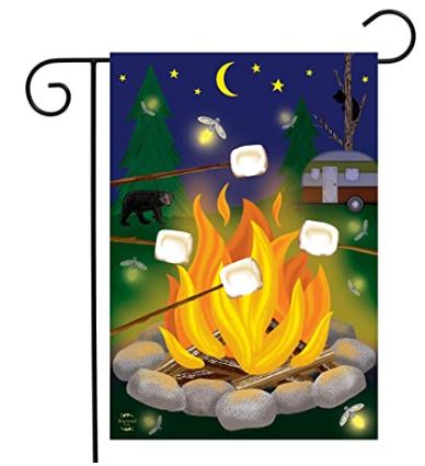 Campfire S'mores Garden Flag  12.5" x 18"