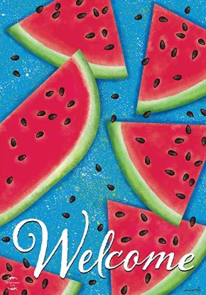 Watermelon Welcome Summer House Flag 28