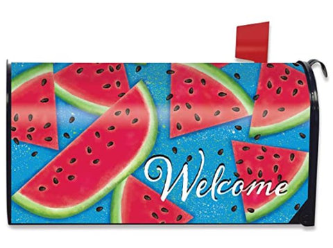 Watermelon Welcome Summer Mailbox Cover Standard Size