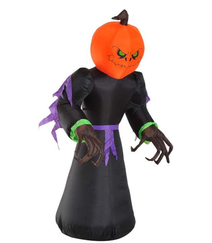 7ft Tall Pumpkin Reaper Inflatable Halloween Airblown Decor
