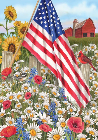 America The Beautiful House Flag, #H00387