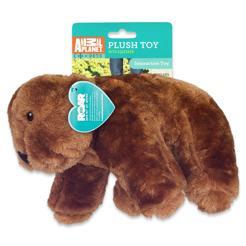 Brown Bear Plush Toy with Squeaker