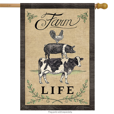 Farm Life House Flag, #48810