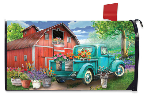 Farm In Spring Standard Size Mailbox Cover, #M01767