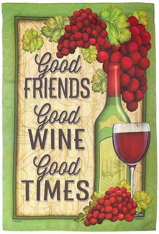 Good Wine, Good Time House Flag, #48963