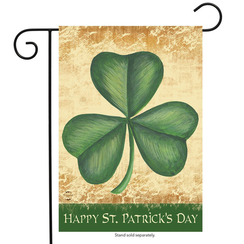 Happy St. Patrick's Day Shamrock Garden Flag, #G00669