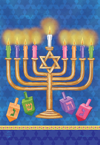 Happy Hanukkah Garden Flag, #G00665