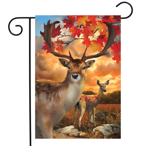 Harvest Deer Garden Flag, #G00893