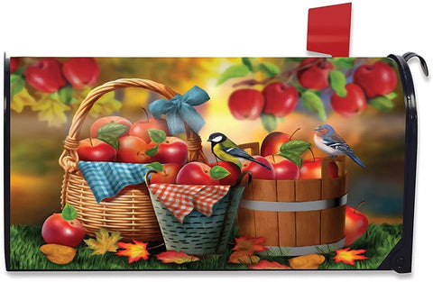 Harvest Apple Basket Standard Size Mailbox Cover