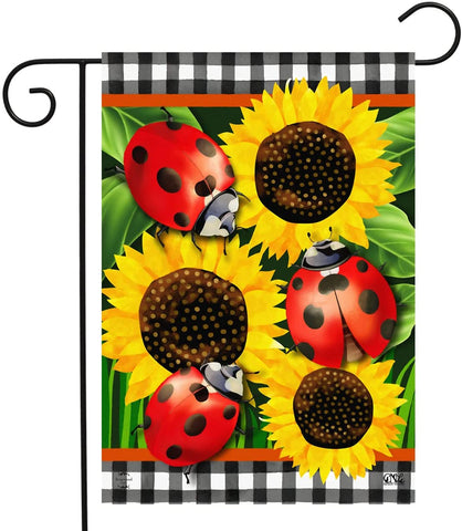 Ladybugs and Sunflowers Garden Flag, #G01949