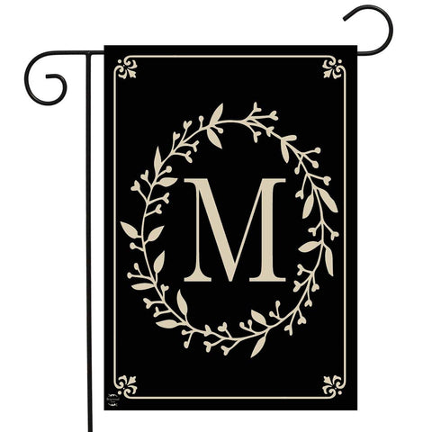 Classic Monogram "M" Garden Flag