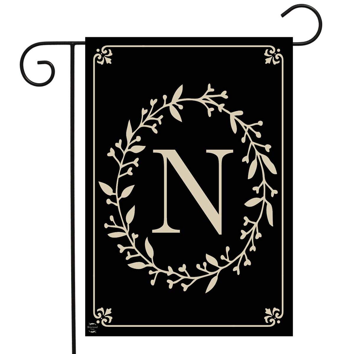 Classic Monogram "N" Garden Flag