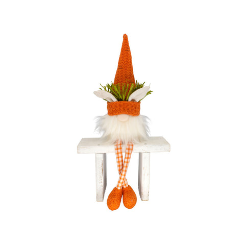 Orange Hat Bunny Gnome Plush