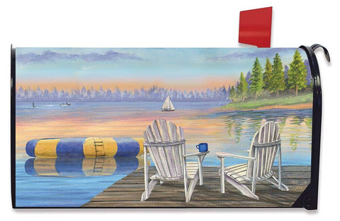 Waterfront Retreat Standard Size Mailbox Cover, #M00787